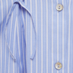 Girl's Sky Blue Striped Shirt Dress