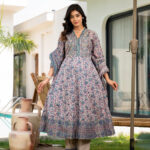 green anarkali dress for women_trooking fashions