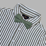 Green Stripes Short-Sleeve Shirt for Boys