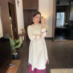 IMG_2290 Cream Plain 2 Pcs Kurta Set