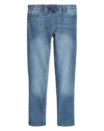 Light Blue Straight Leg Jeans