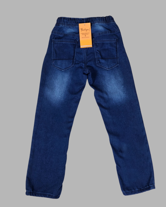 Kids Boy's Dark Blue Jogger Denim