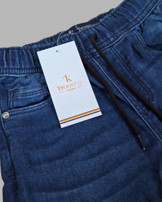 Kids Boy's Dark Blue Jogger Denim