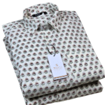 Lemon Yellow Jaipuri Full Sleeve Printed Shirt