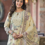 Lemon Yellow Linen 3 Pcs Suit