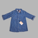 Light Blue Denim Shirt Top