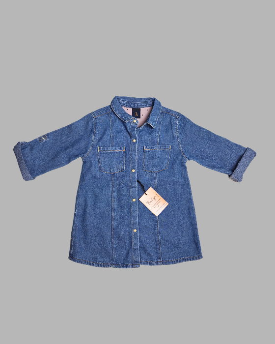 Light Blue Denim Shirt Top