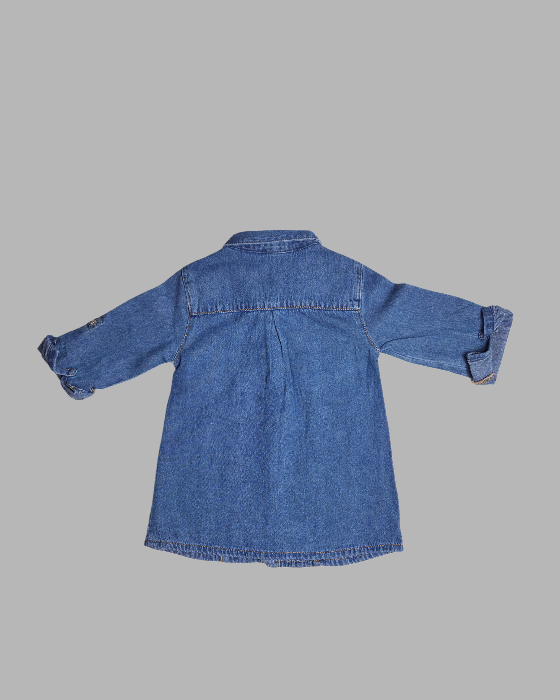 Light Blue Denim Shirt Top