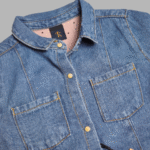 Light Blue Denim Shirt Top