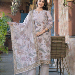 Light Grey Linen 3 Pcs Suit