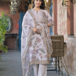 Light Grey Linen 3 Pcs Suit