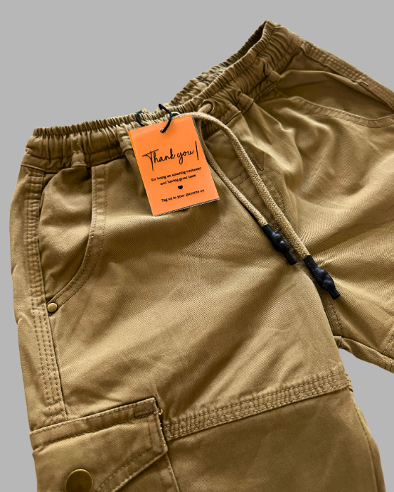 Light Khaki Kids Cargo Pant