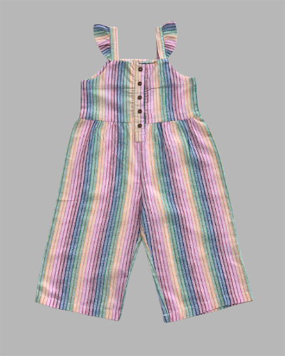 Light Pink With Multi Colour Jump Suit
