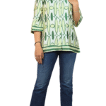 Light_and_Dark_Green_Geometric_Print_Top_1 Light and Dark Green Geometric Print Top