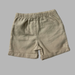 Linen Infant  Cream Shorts