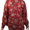 Maroon Floral Print Victoria Shirt With Spaghetti