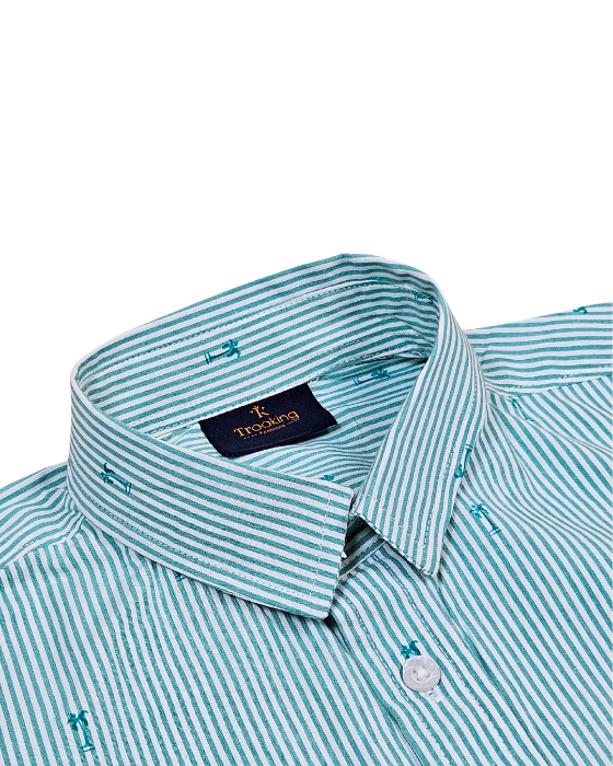 Mint Green Full Sleeves Shirts For Boys