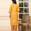 Mustard Yellow Floral Print 3 Pcs Suit