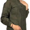 Olive Green Ban Neck Top
