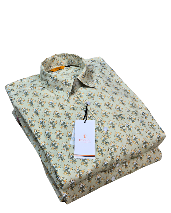 Pale_Green_Jaipuri_Full_Sleeve_Printed_Shirt_for_Men_1 Pale Green Jaipuri Full Sleeve Printed Shirt for Men