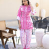 Pink Floral Digital Print 2 Pcs Co-ord Set