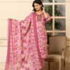 Pink Floral Digital Print 3 Pcs Suit