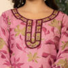 Pink Floral Digital Print 3 Pcs Suit