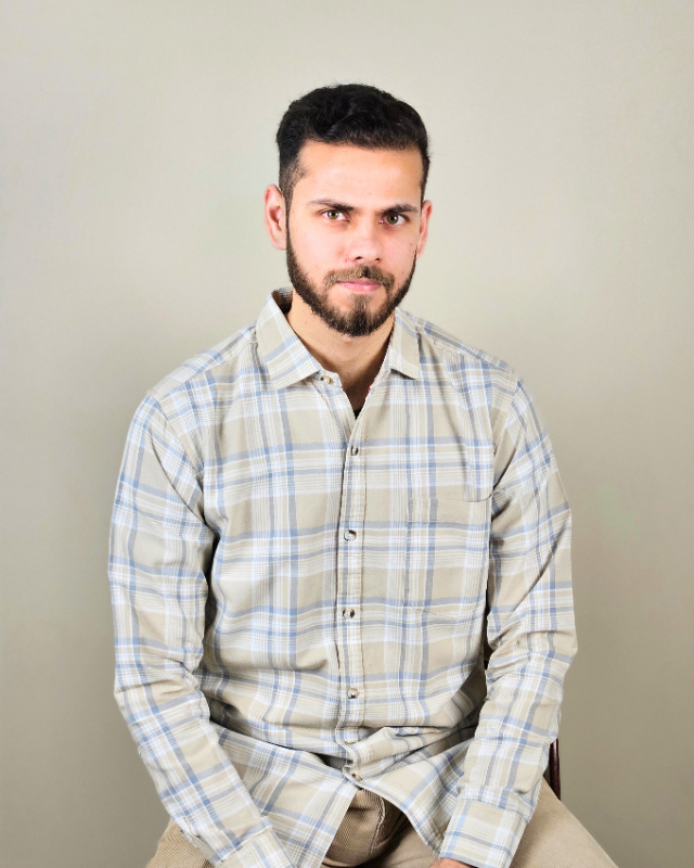 Premium Oxford Cotton - Beige Checks Casual Shirt (SF)