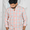 Premium Oxford Cotton - Casual Wear Pink Checks Shirt (SF)