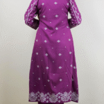 Purple_V_Neck_2_Pcs_Anarkali_Kurta_Set_3 Black V Neck 2 Pcs Anarkali Kurta Set