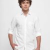 Premium Oxford Cotton Plain White Casual Shirt (SF)