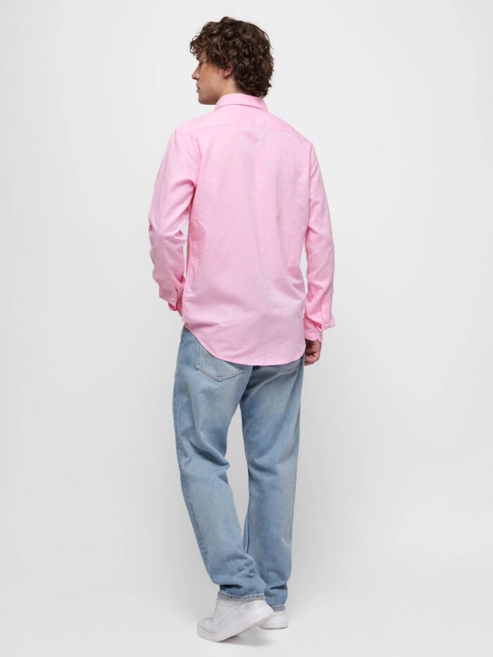 Premium Oxford Plain Pink Casual Shirt (SF)