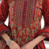 Red Anarkali dress for women