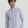 Premium Oxford Cotton White Stripes Casual Shirt (SF)