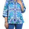 Sky Blue Digital Print Top