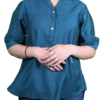 Solid Blue Tunic Top