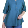 Solid Blue Tunic Top