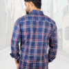 Stylish Cotton Twill Casual Dark Blue Checks Shirt ( SF)