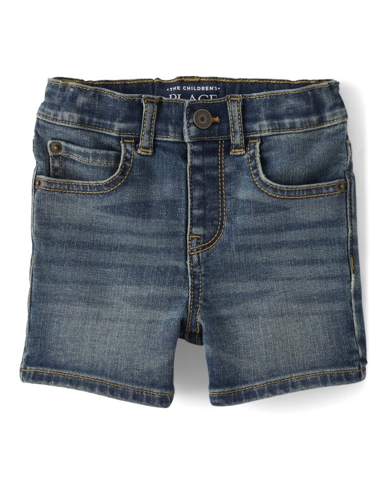 Kid's Dark Blue  Straight Leg Shorts