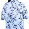 White Floral Print Top