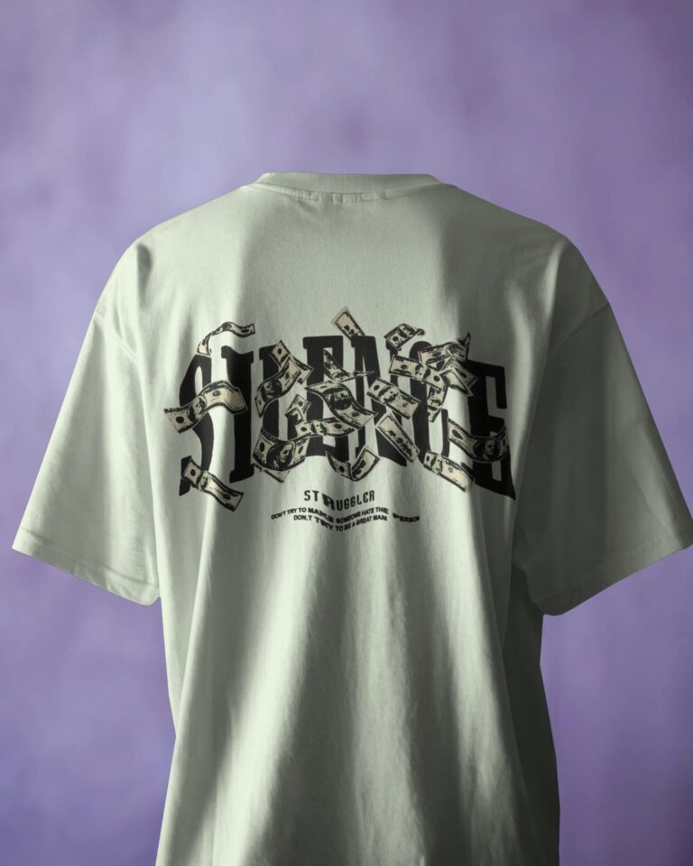 Light Grey Short-Sleeved, Oversized T-shirt