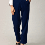Blue Tencel Fabric Formal Trousers