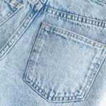 Light Blue Full Embroidered Hot Shorts For Girls