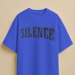 Dark Blue Short-Sleeved, Oversized T-shirt