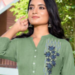 mahendi-green-rayon-embroidered-tunic_2 Light Green Tunic Top