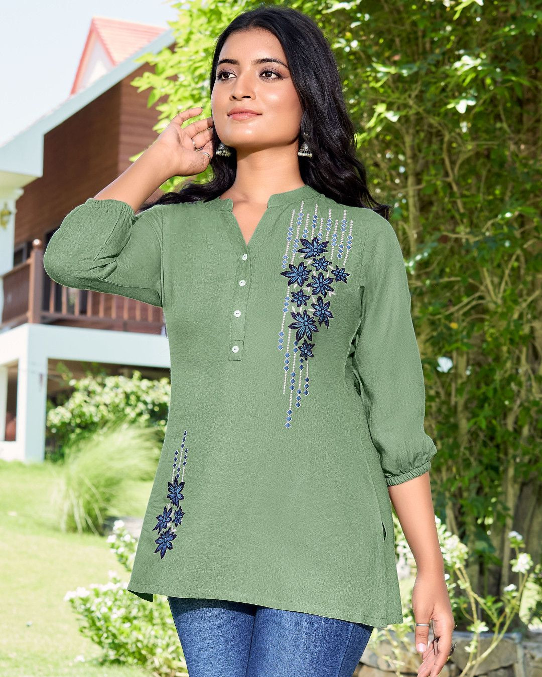 Light Green Tunic Top