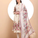 Pink Fusion With White-Tassel Work Malchanderi 3 Pcs Kurta Set