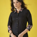 Black 2 Pcs Co-ord Set